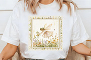 Whimsical Spring Fairy Postage Stamp, an Illustration by designcity5 (Thumbnail 3 of 5)