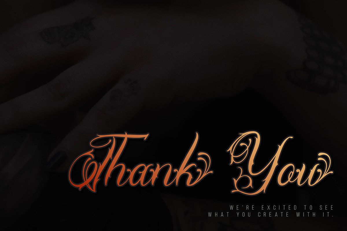 Lentamy Ebigail | Tattoo Script, a Script Font by Denustudios (Photo 14 of 14)