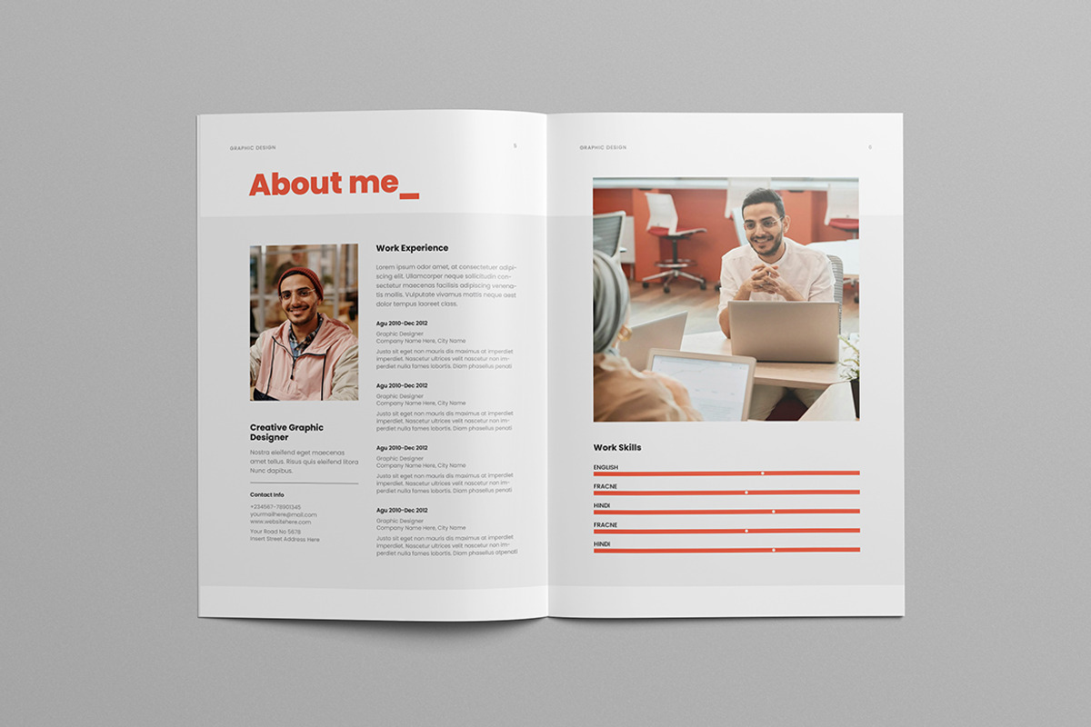 Designer Portfolio Layout, a Brochure Template by HiveArts (Photo 3 of 9)