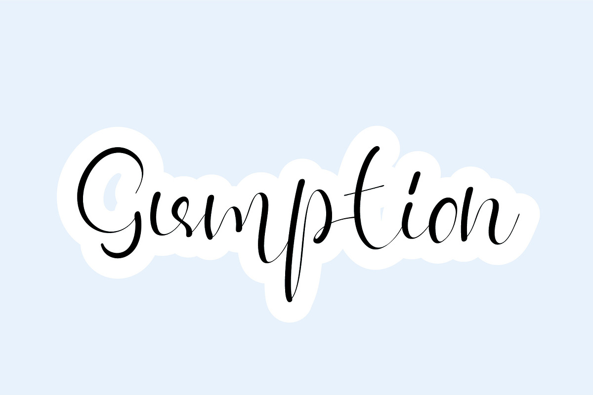 Gumption - Handwritten Font, a Script Font by Fonteca