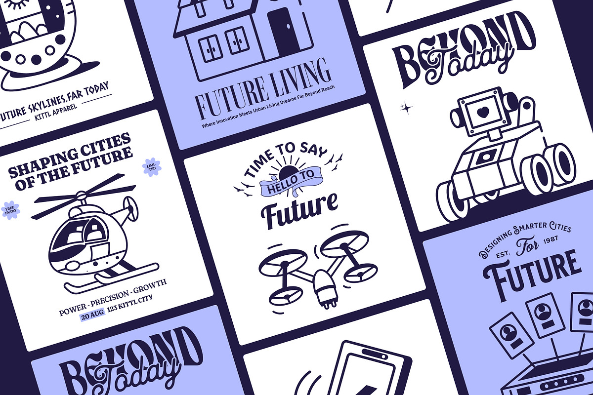 Future City Drawing Art, an Outline Icon by Vectors Market (Photo 3 of 9)