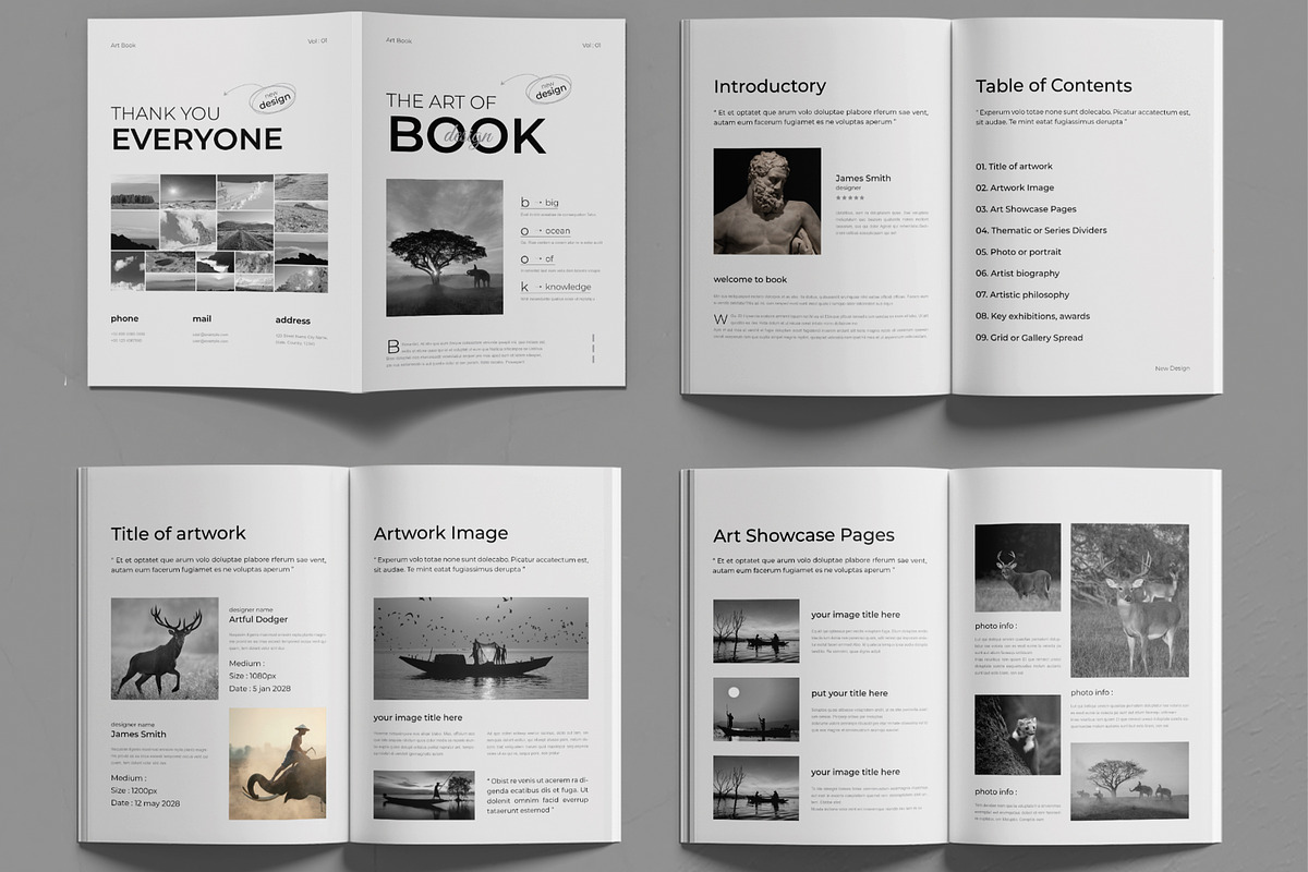 Modern Art Book Layout Template, a Brochure Template by MightyDesign (Photo 3 of 6)
