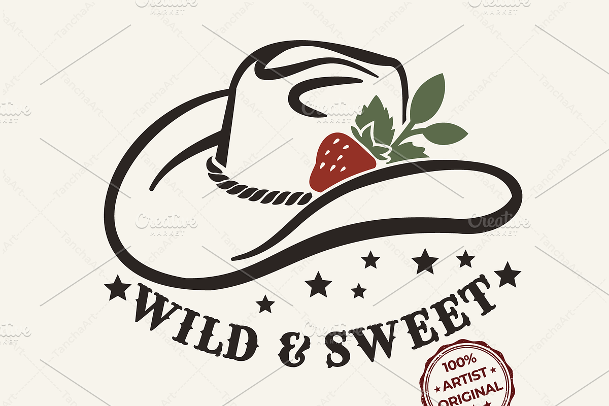 Wild & Sweet Cowboy Hat SVG Western, a Graphic by TanchaArt (Photo 1 of 9)