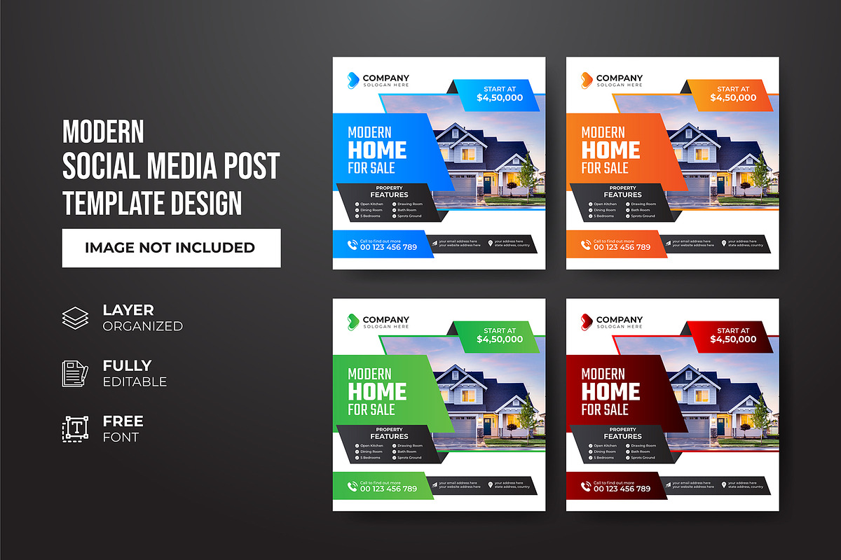 Social Media Post Template, a Social Media Template by gstudiovect21 (Photo 28 of 72)