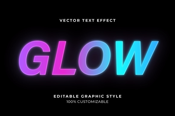 Neon Gradient Glow Text Effect preview 3