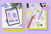 OLD WEB - social media templates, an Illustration by okchizh (Thumbnail 8 of 10)
