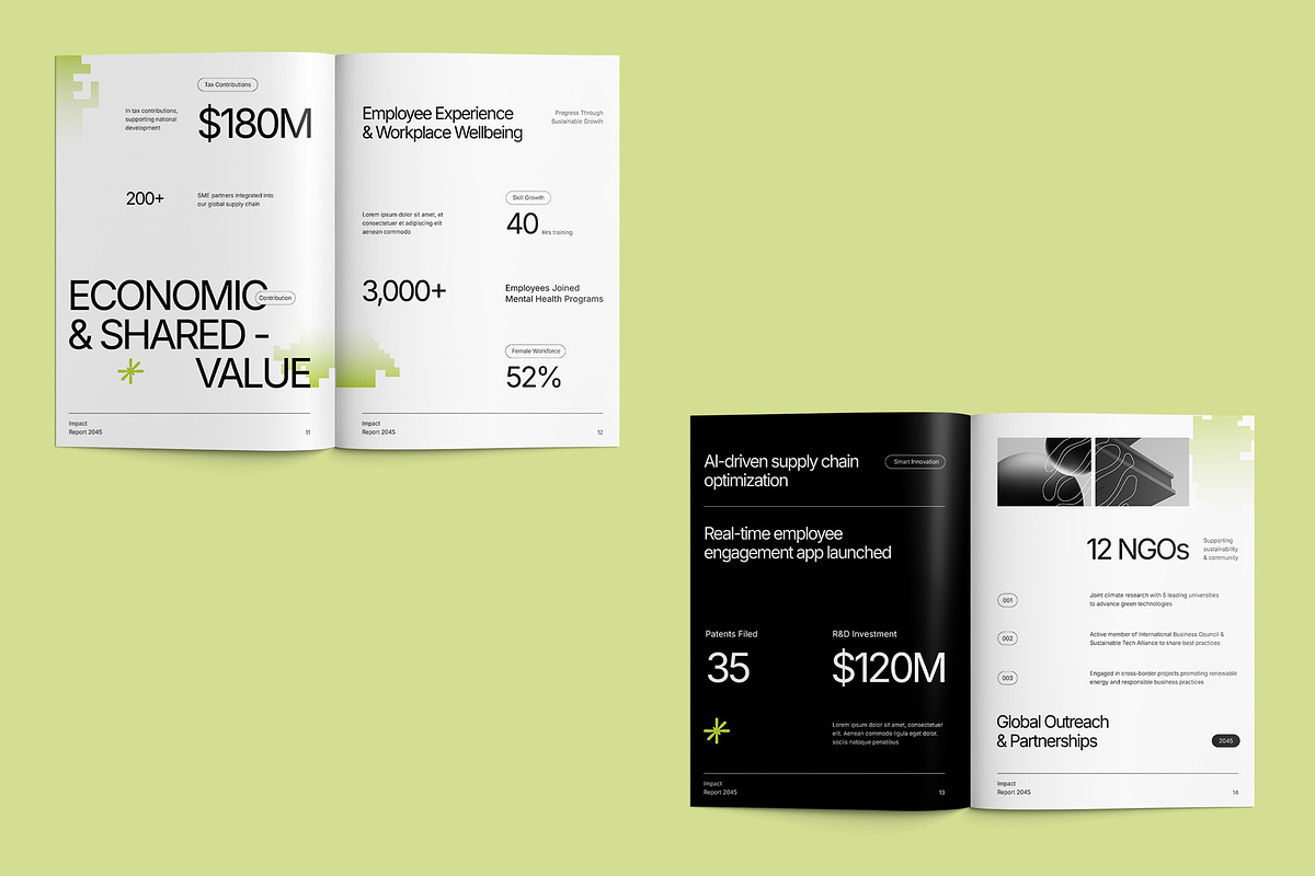 Minimalist Impact Report Template preview 7