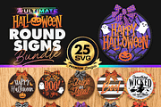 25 Halloween Door SVG Signs Bundle, a Seasonal Illustration by Asaelv Shop! (Thumbnail 2 of 7)
