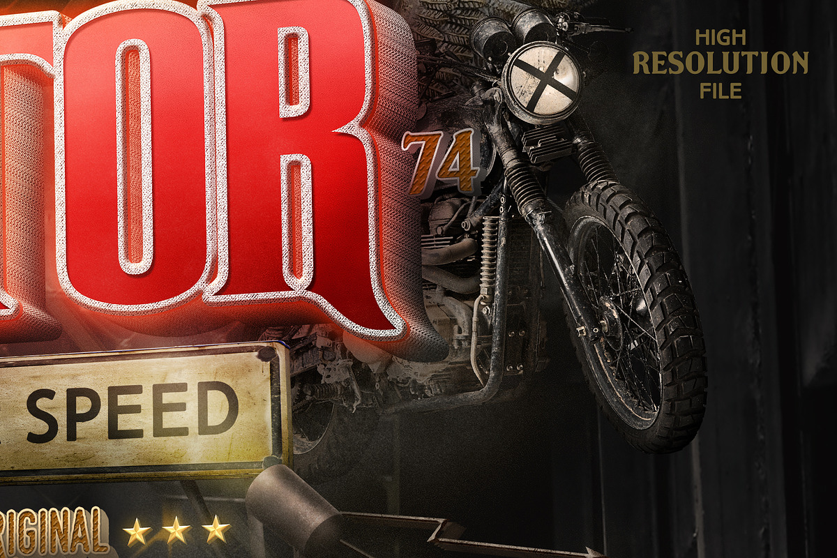 Light Sign Motorcycles Mockup, a Mockup by MDG (Photo 7 of 8)