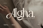 Algha | Beauty Sans Serif, a Sans Serif Font by Youthlabs Studio (Thumbnail 1 of 20)