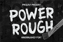 Power Rough Texture Brush Font