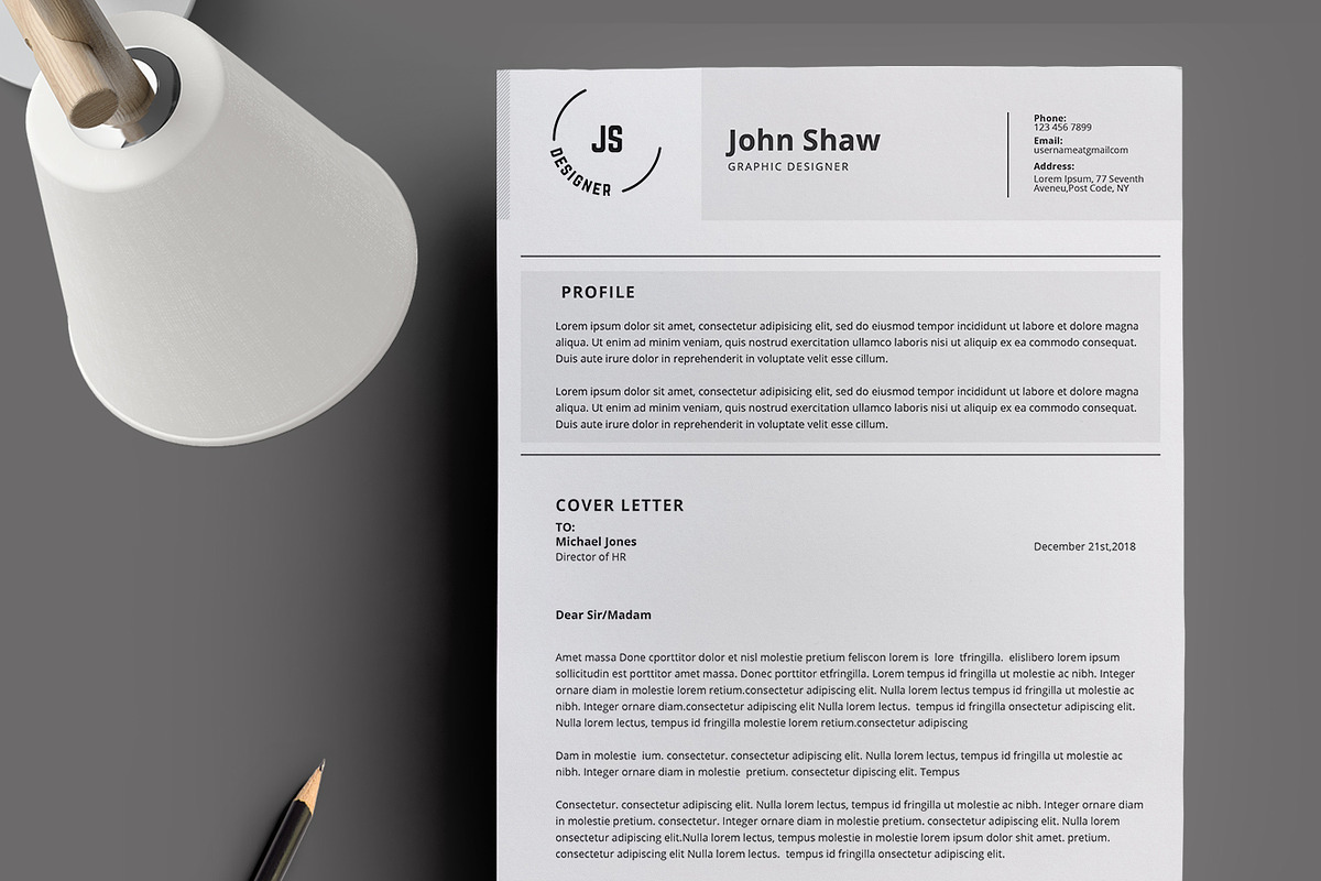 Bellatrix Resume Template, a Resume Template by Nina Shaw (Photo 2 of 7)