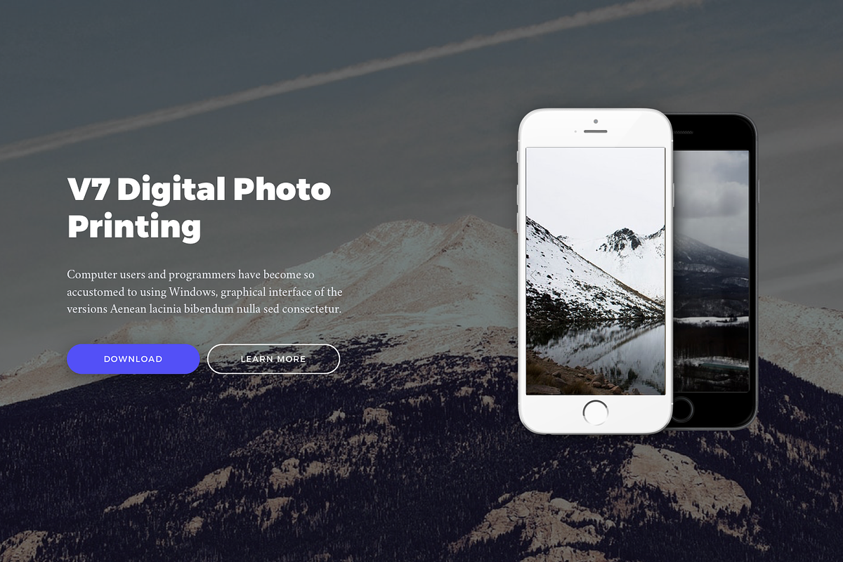 Mountains Kit | Web Headers & Heros, an UI Kit Template by CreativesCastle (Photo 5 of 5)
