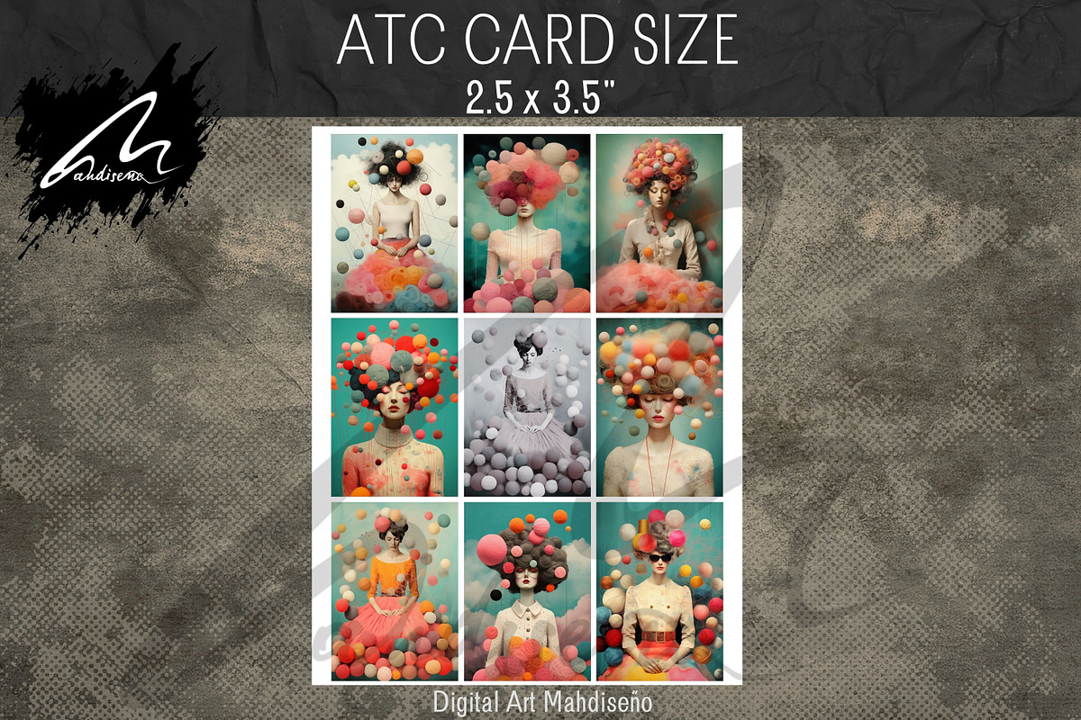 Whimsical weaver Girl, Collage Sheet, a Person Illustration by Digital Art Mahdiseño (Photo 10 of 11)