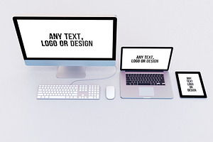 Imac Macbook and Ipad Mock-Up