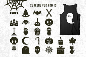 Halloween Font And Graphics Set