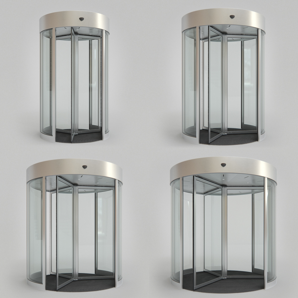 Revolving Door Set, an Architecture 3D Model by Dmitriy Kalko