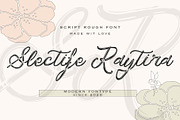 Slectife Raytira, a Handwritten Font by HaKi Studio (Thumbnail 1 of 7)