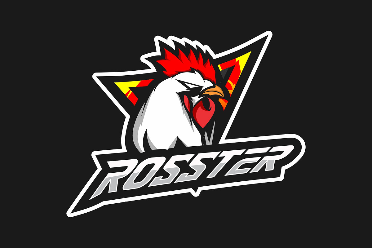 Rosster Mascot Sport Logo Vector, a Branding & Logo Template by Jhon.aburame