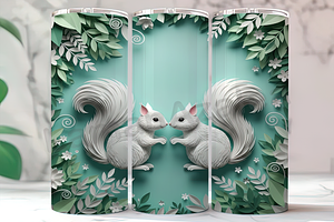 3D Winter Woodland Squirrel Tumbler, an Arts & Entertainment Photo by LamanAzalea