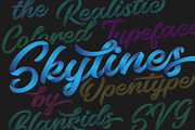 Bluesky OpentypeSVG Font, a Script Font by Blankids Studio (Thumbnail 5 of 9)