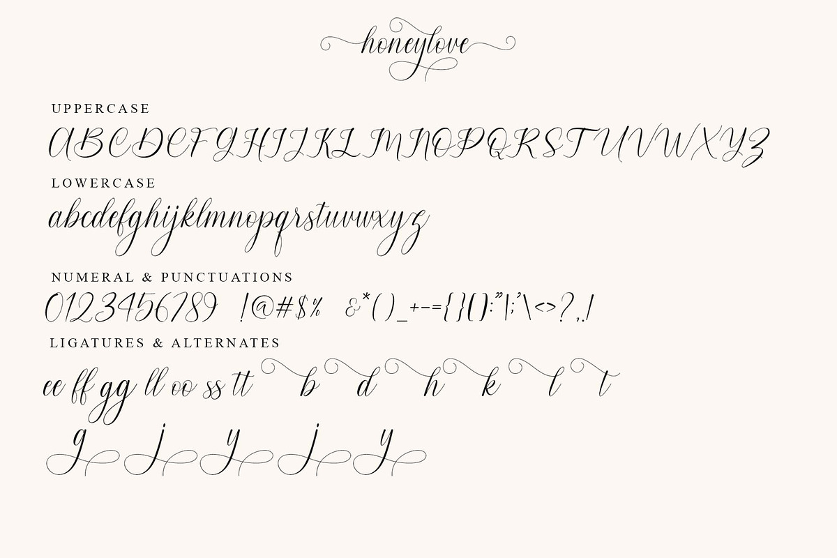 Honeylove - Modern Calligraphy, a Script Font by MJB Letters (Photo 6 of 8)