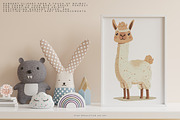 watercolor farm animal clipart set, an Animal Illustration by Pink Studio Art (Thumbnail 12 of 13)