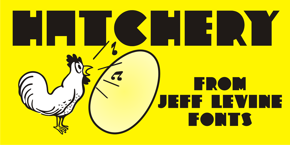 Hatchery JNL, a Sans Serif Font by Jeff Levine Fonts