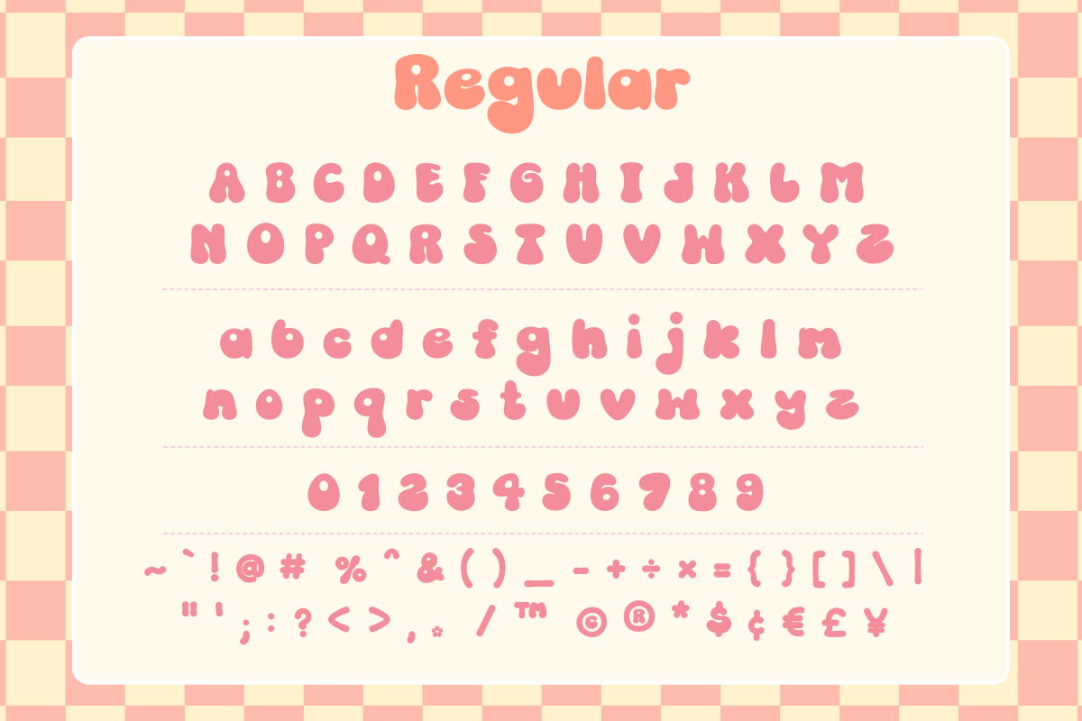 Retro Flower Display Font + Bonus, a Handwritten Font by Babymimiart (Photo 7 of 10)