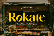 Rokate - Classy Vintage Serif Font, a Serif Font by Brand Earth (Thumbnail 1 of 8)