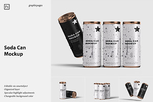 Soda Can Mockup