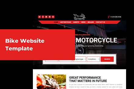 Bike Website Template