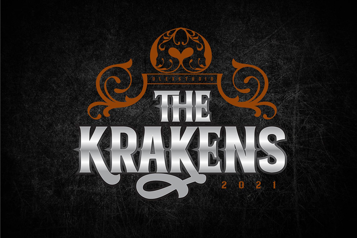 THE KRAKENS, a Blackletter Font by Olexstudio (Photo 1 of 8)