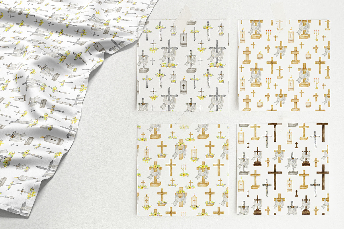 Church and crosses religious clipart, an Illustration by svetlanaARTdreams (Photo 8 of 13)