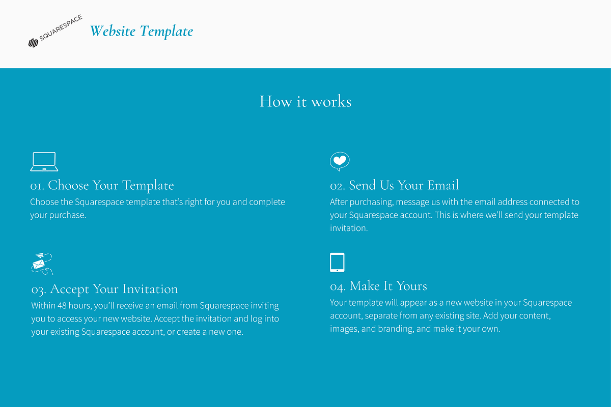 Sea Breeze Squarespace Template, a Squarespace Template by Beliveart Studio (Photo 4 of 4)