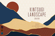 Japanese Kintsugi Landscape Creator, an Object Graphic by Polli Deeva (Thumbnail 1 of 15)