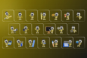 Education Robot 3D Icon Pack, an Object 3D Model by Haps Space (Thumbnail 4 of 4)