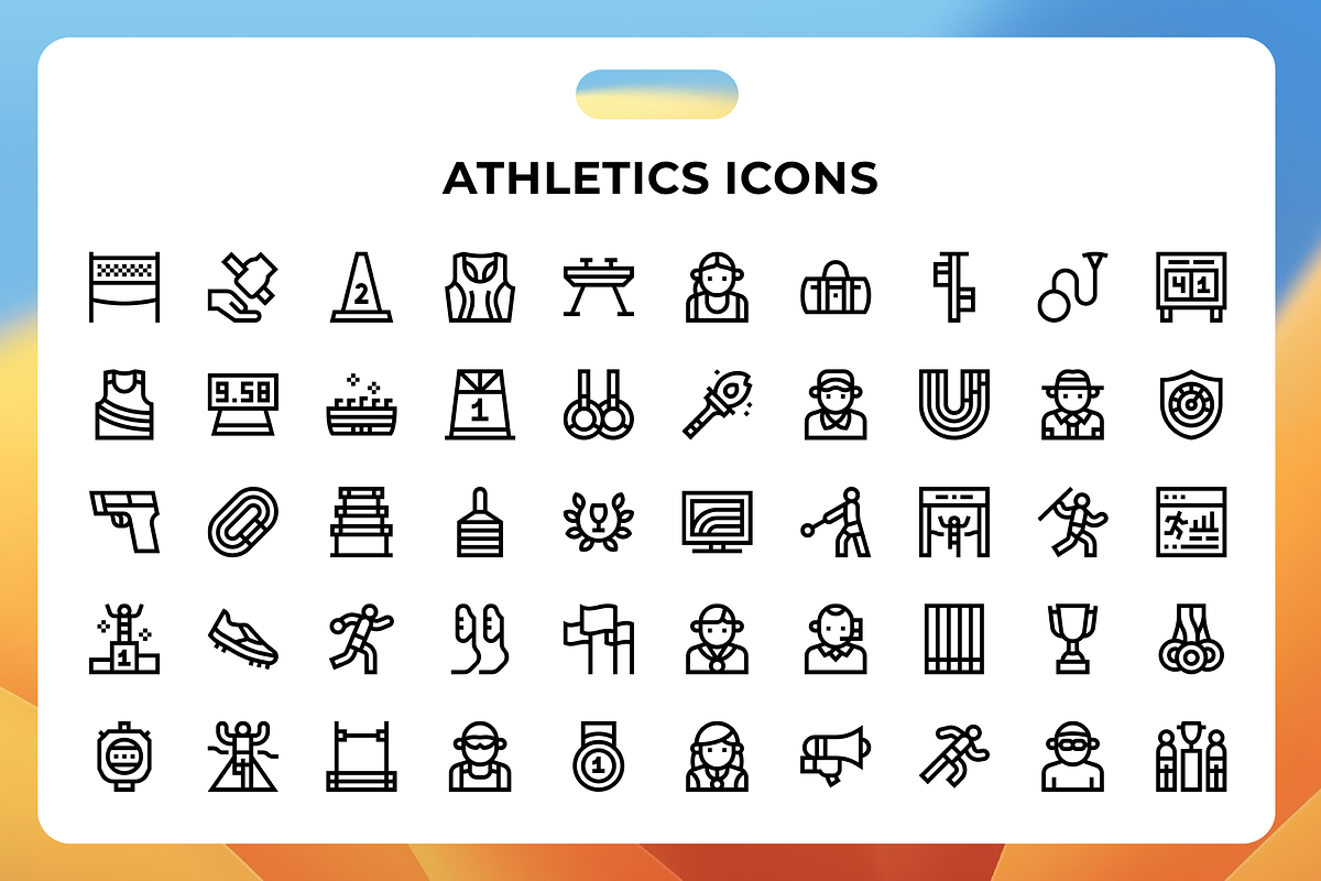 Athletics Icons, a Duotone Icon by Wencory (Photo 1 of 3)