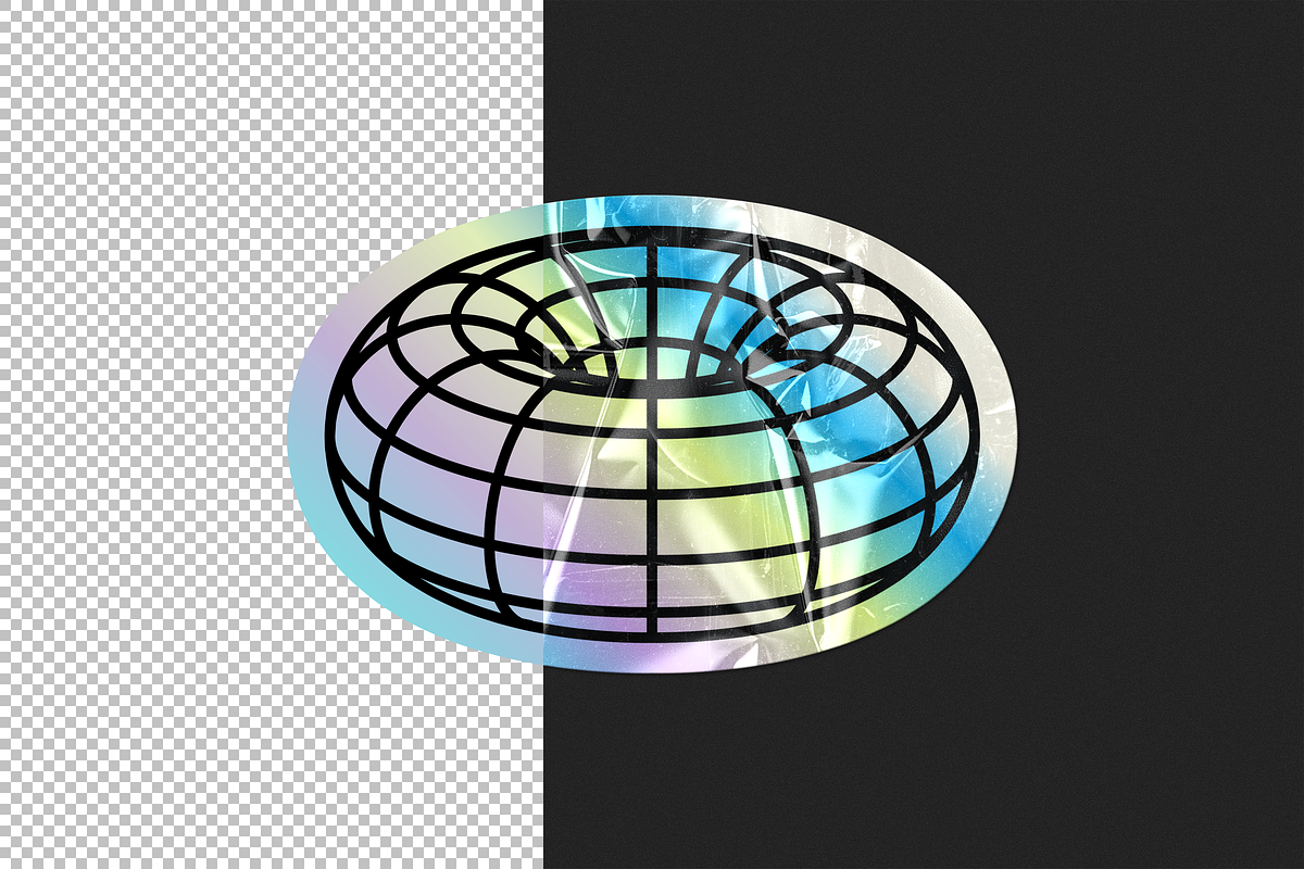 Plastic Sticker Mockup, a Mockup by Design Squad (Photo 4 of 4)