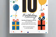 Birthday Flyer Template, a Flyer Template by MightyDesign (Thumbnail 3 of 8)