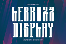 Lebrozz Slab Serif Display Bold Font