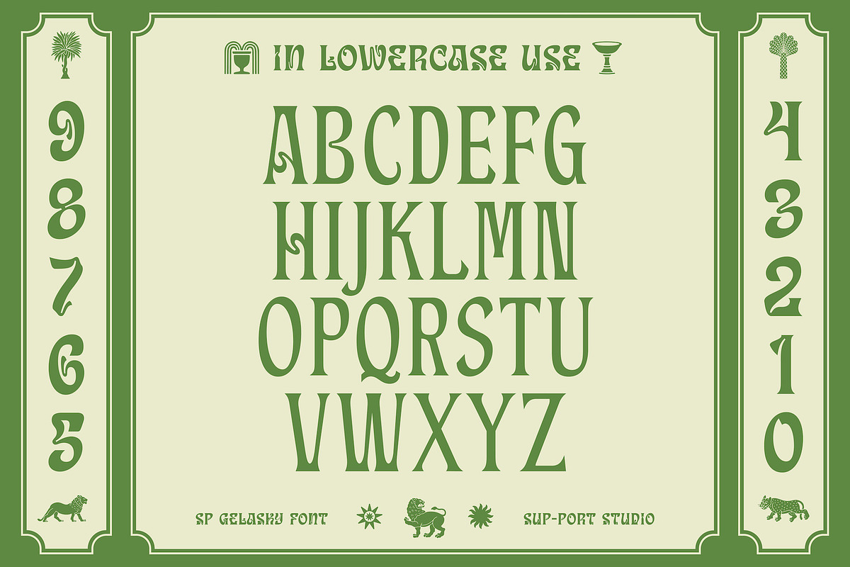SP GELASKY Psychedelic Font, a Serif Font by Sup.Port Studio (Photo 6 of 16)