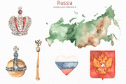 Russia watercolor collection, a Texture Illustration by Marina Ermakova (Thumbnail 4 of 11)
