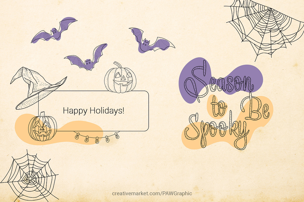 Halloween SVG Sign Spooky Bundle, an Illustration by PawGraphic (Photo 10 of 11)