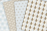 Winter Digital Paper Pack, a Pattern Graphic by Galina Ivanova (Thumbnail 3 of 4)