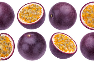 Passion fruit isolated on white, a Food & Drink Photo by Max Lashcheuski