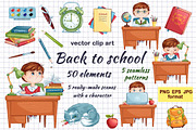 Back to school. Vector set, an Education Illustration by Maycat_store (Thumbnail 1 of 8)