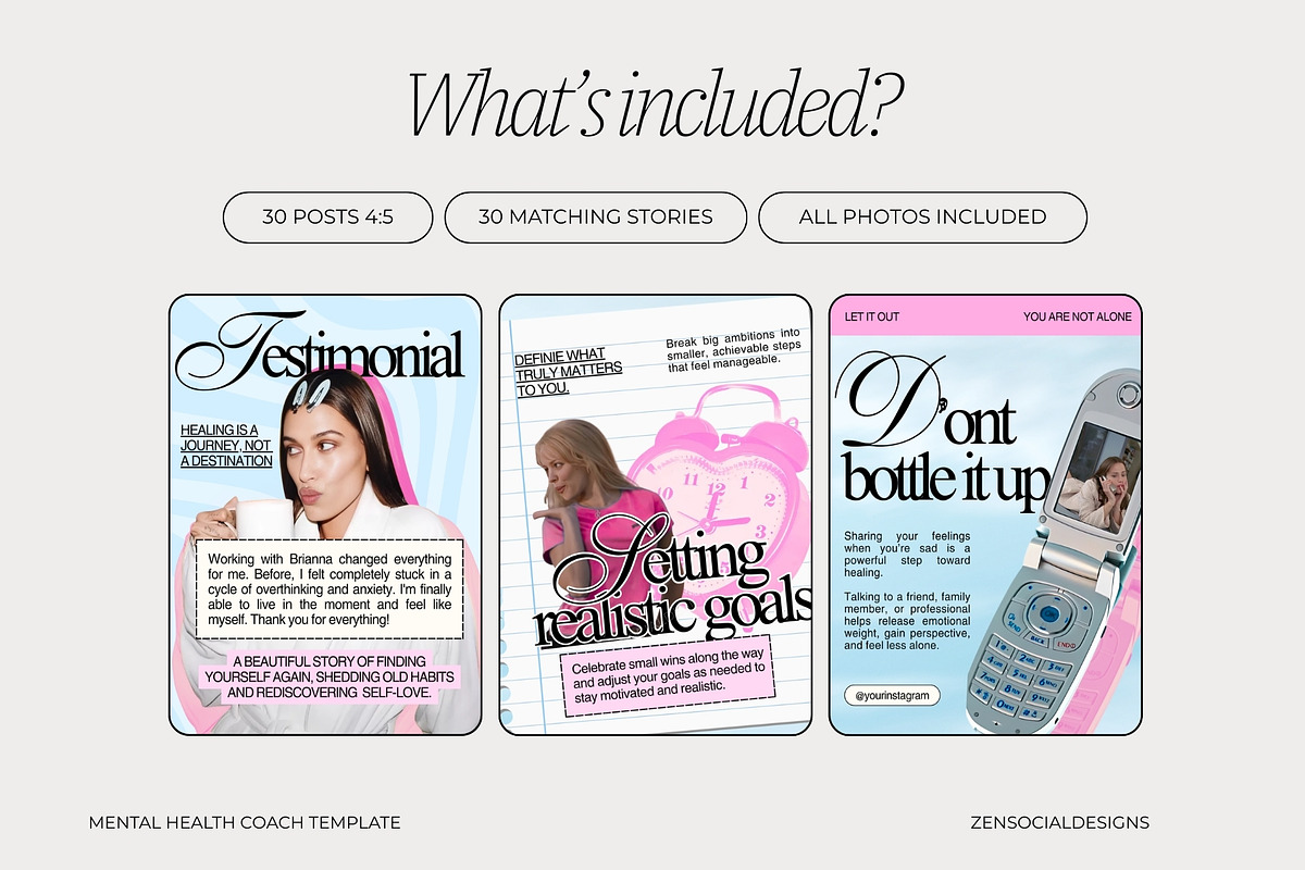 Mental Health Coach Instagram Template preview 4