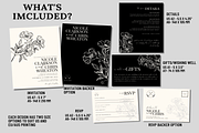 Black Wedding Invitation Template, an Invitation Template by LushBury (Thumbnail 2 of 5)