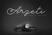 Arzeti wedding logo script font, a Script Font by Konstantine Studio (Thumbnail 1 of 11)